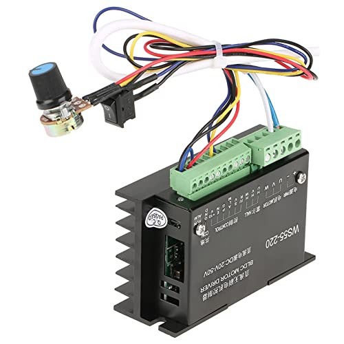 WS55-220 DC Brushless Motor Controller, 48V 500W, High Speed Spindle BLDC