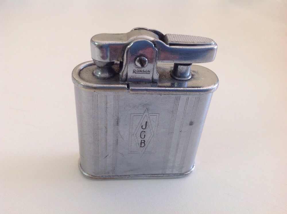 Vintage Ronson Whirl Wind Lighter U.S.A.  Marked JGB C1