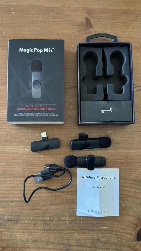 Magic Pop Mics - 2 to 1 Wireless Lavalier Kit