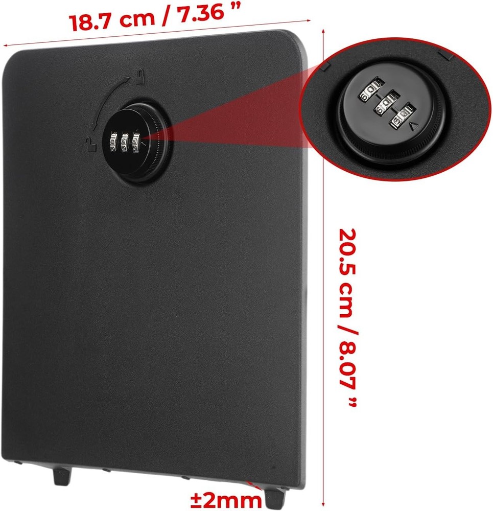 For 2022-2025 Ford Maverick Security Bed Partition Storage Bin with Code Lock