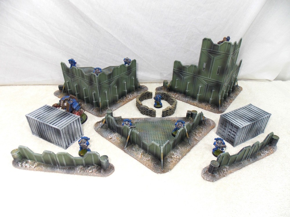WARGAMING TERRAIN PAINTED BUNDLE 9 PIECE SET...ADVANCE ORDERS