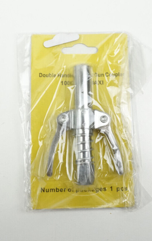 Double Handle Grease Gun Coupler 10000 PSI MAXI
