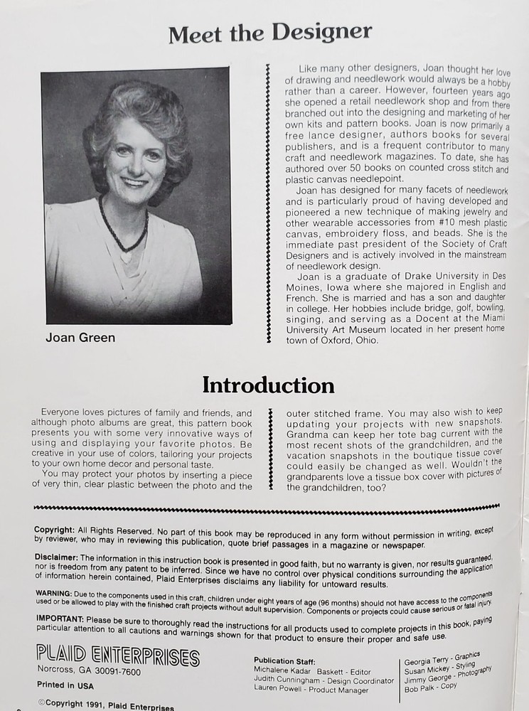 Frame Up Picture Frames Plastic Canvas Patterns By Plaid