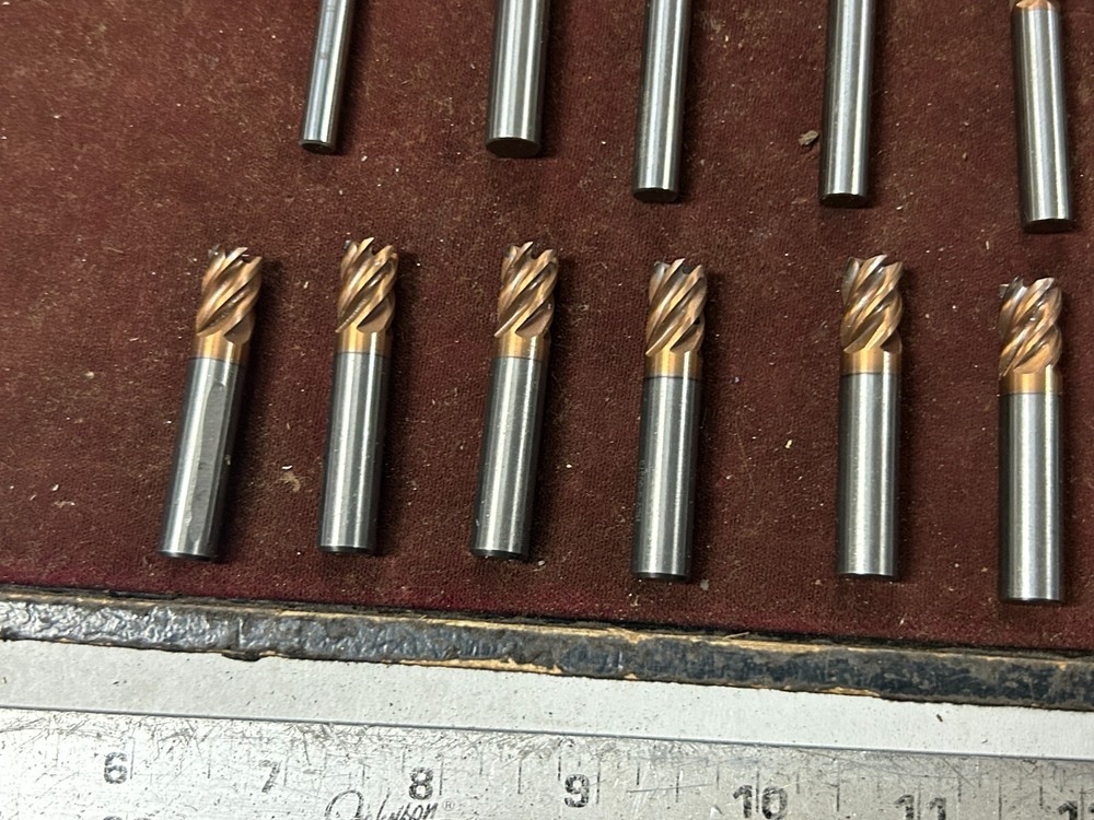 MACHINIST DrAa TOOLS LATHE MILL 12 Solid Carbide End Mills