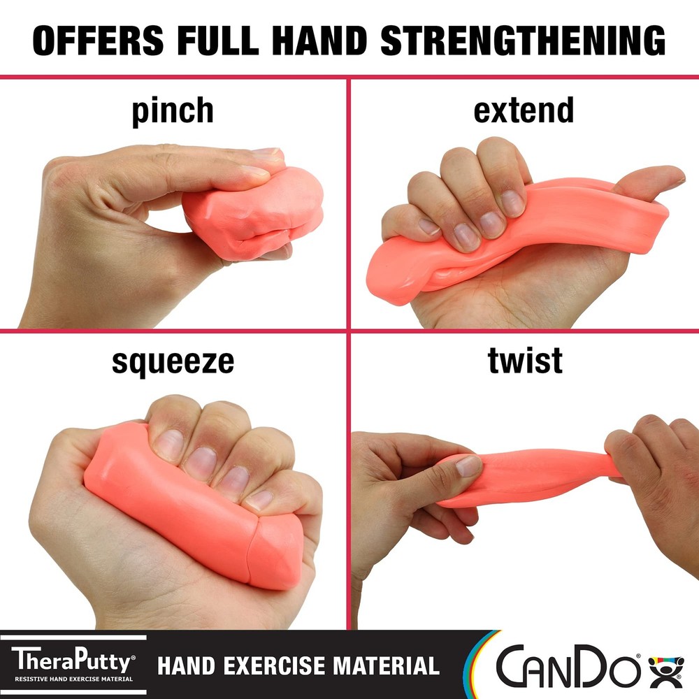 CanDo 10-0901 TheraPutty Standard Hand Exercise Putty 2-ounce
