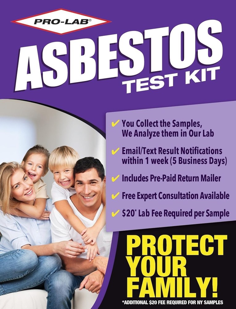 Easy-To-Use Asbestos Testing Kit: 2 Samples with Immediate Online Results