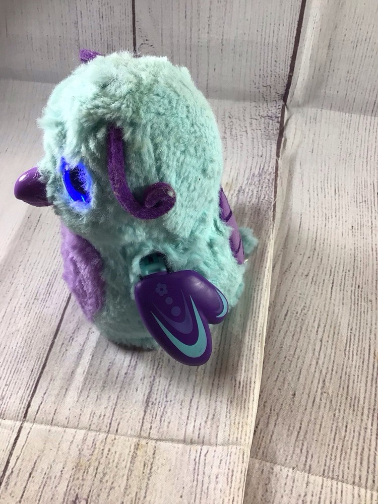 Spinmasters Blue Purple Bird Hacthimals Interactive Pet Toy