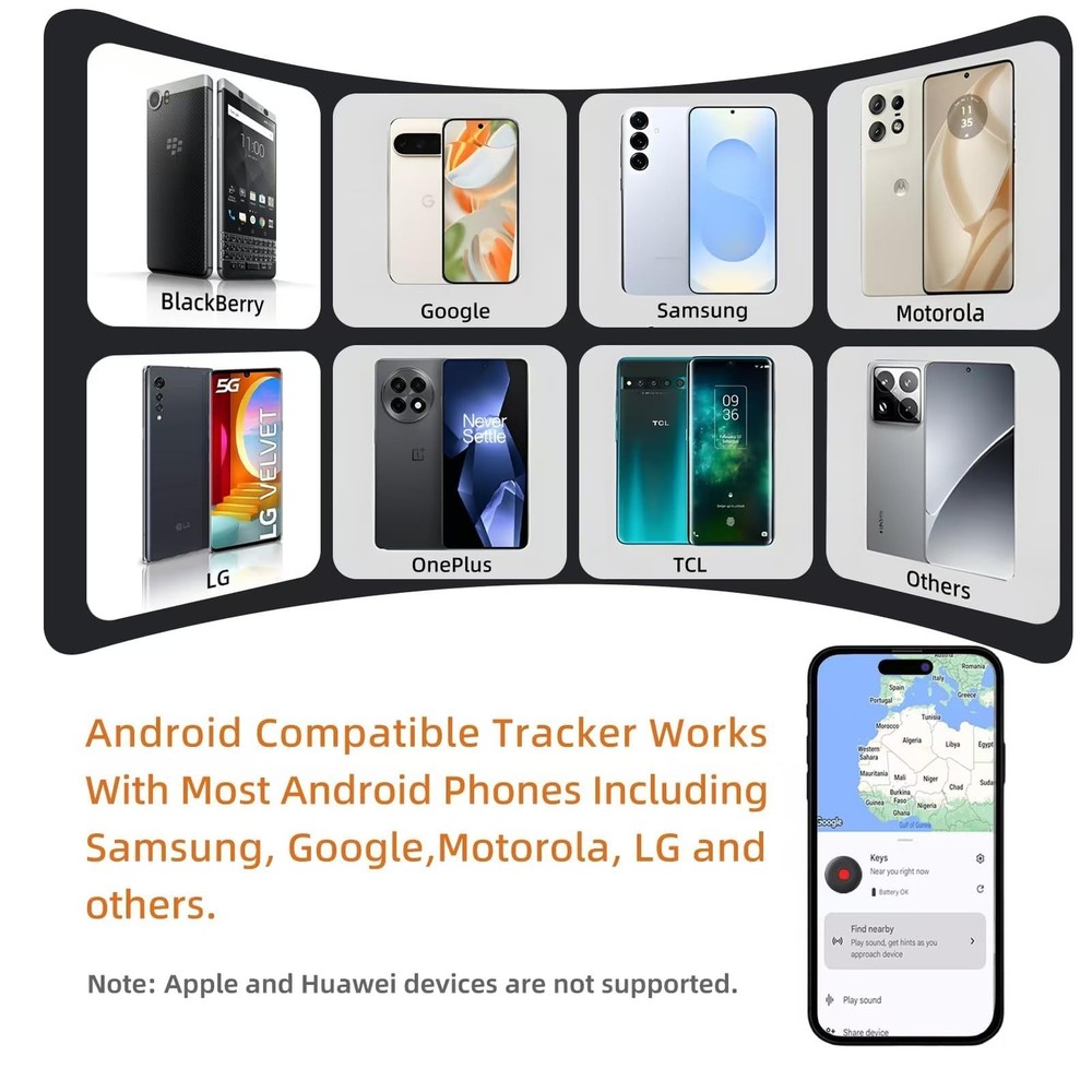 Bluetooth Smart Tags-4 Pack for Android, Smart Tags for Android, Google Certi...