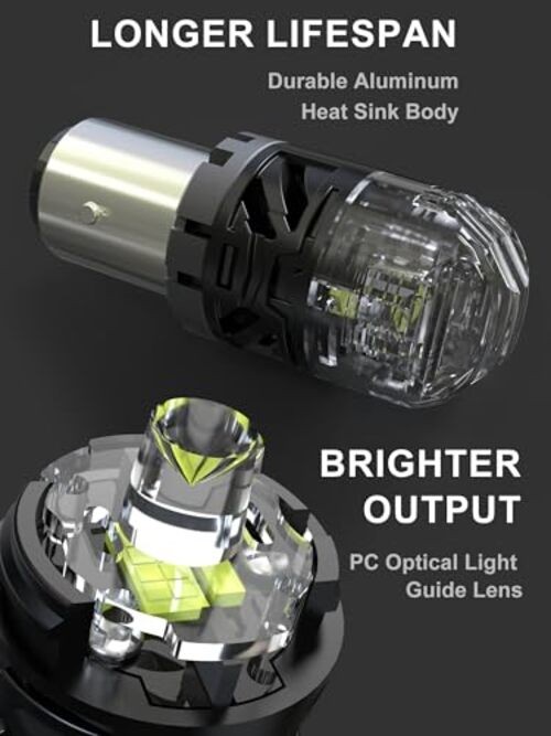 LED Bulb White, Reverse/Backup Light Bulb, Dual Brightness 1157 Xenon White