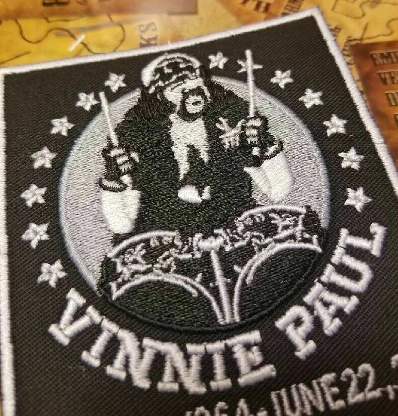 EMBROIDERED RIP VINNIE PAUL ROCK BAND PATCH (Please Read Ad)