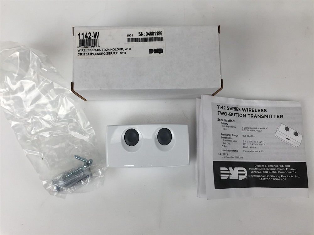 DMP 1142 Series Wireless Two-Button Transmitter