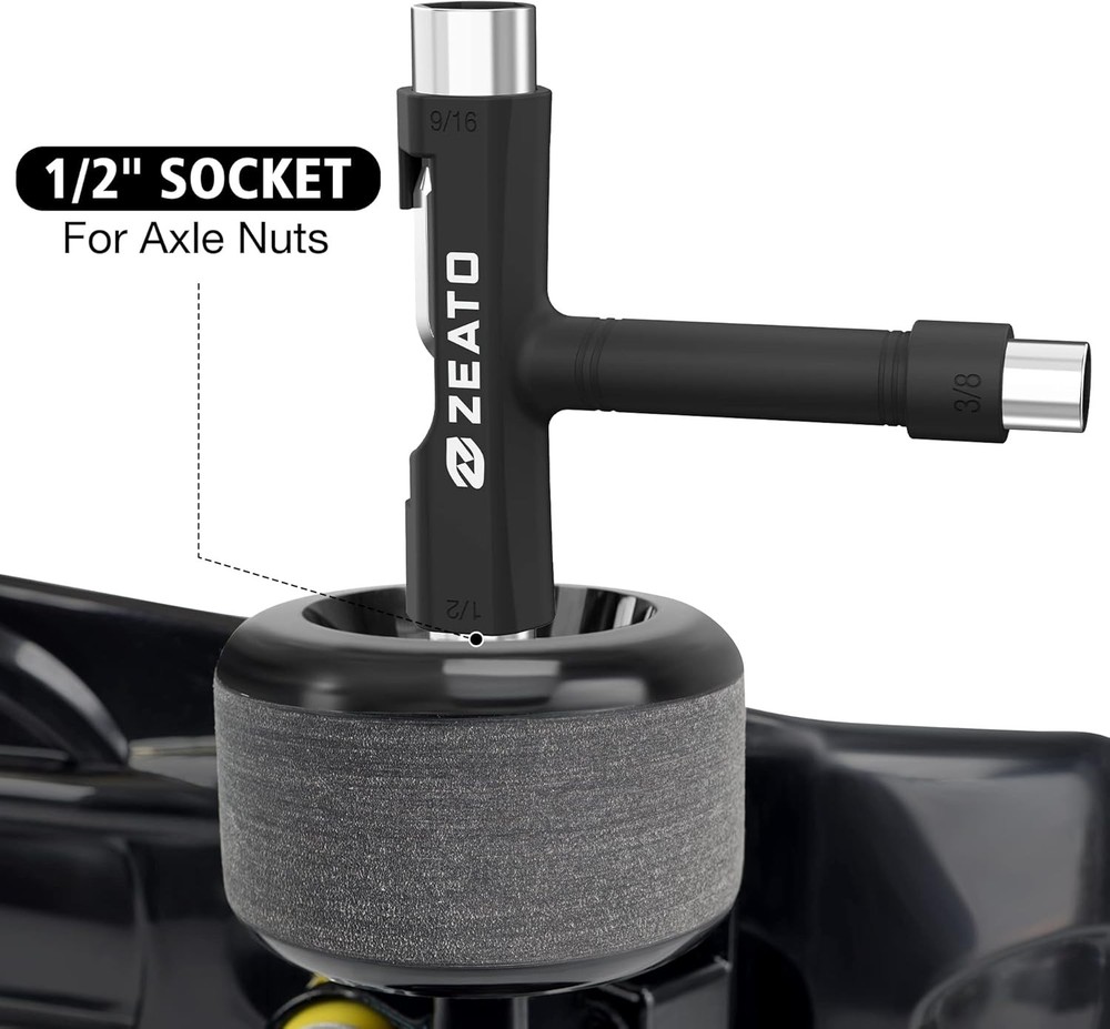 All-in-One Skateboard T Tool Multi-Function Skate Wrench Screwdriver