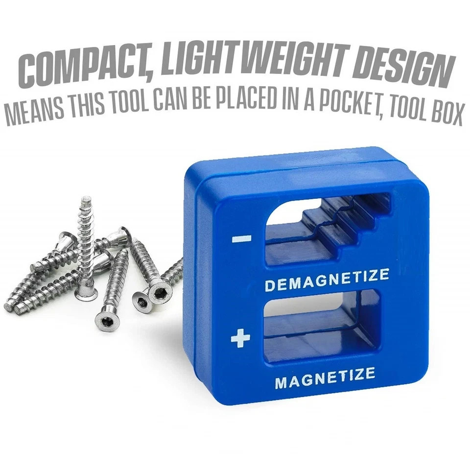 MAGNETIZER DEMAGNETIZER MAGNETIC TOOL FOR SCREWDRIVER TIPS SCREW BITS