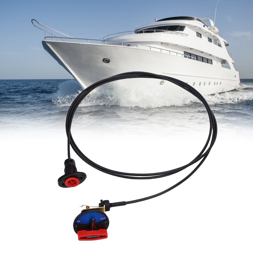 FLOW RITE REMOTE DRAIN PLUG & CONTROL VALVE 3M CONTROL CABLE FOR MARINE BOAT USA