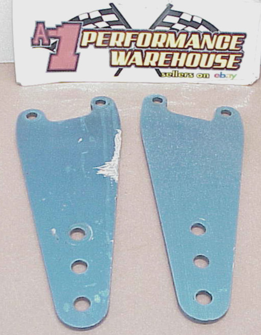 2 Blue Aluminum Quick Change Rear End Pull Bar / Torque Link Brackets J1