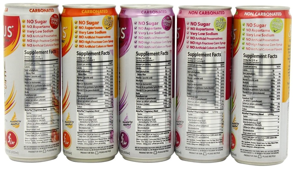 Keto-Friendly Energy Drinks - 9-Flavor Variety Pack