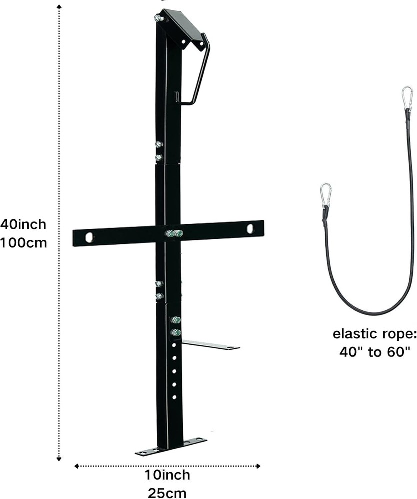 1 Place Heavy-Duty Backpack Leaf Blower Rack for Trailers, Adjustable Leaf Blowe
