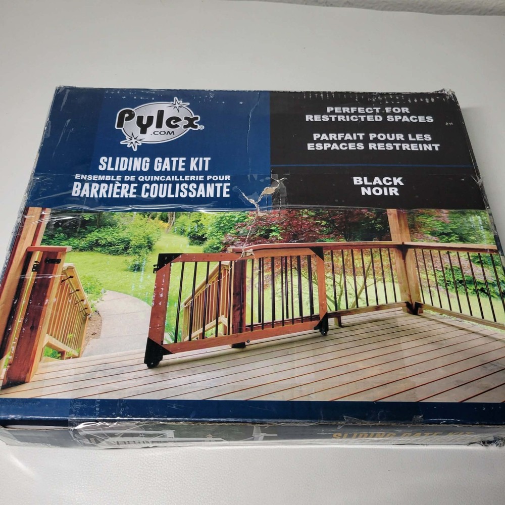 Pylex 11052 Sliding Gate Hardware Kit - Black