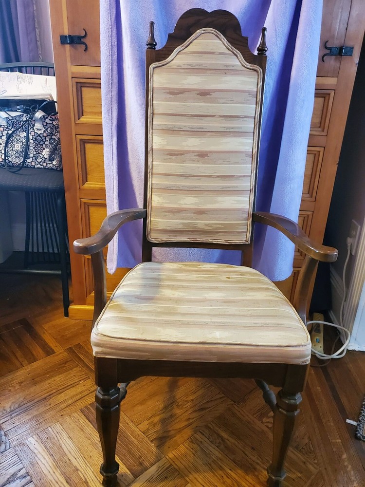 gorgeous walnut dining table and chairs set for 6