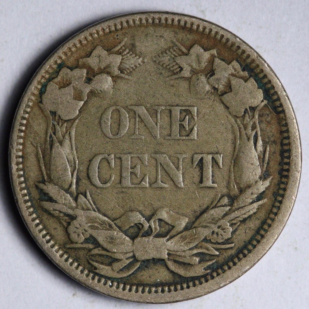 1858 LL Flying Eagle Cent Penny VF E129 VINM