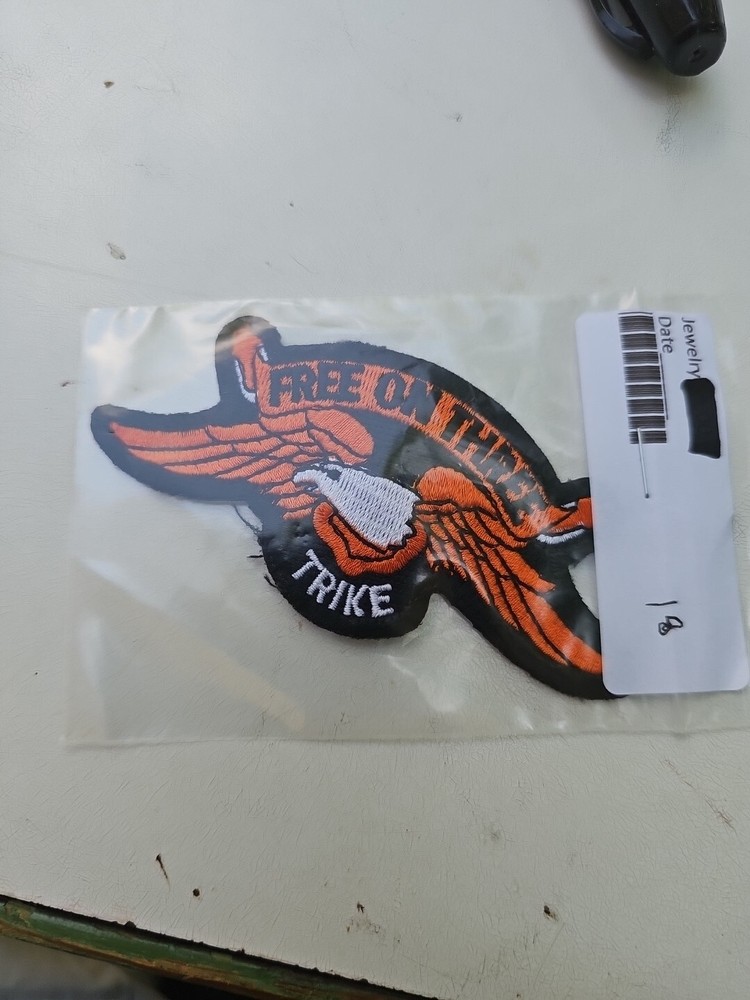 TRIKE FREE ON THREE EAGLE EMBROIDERED PATCH
