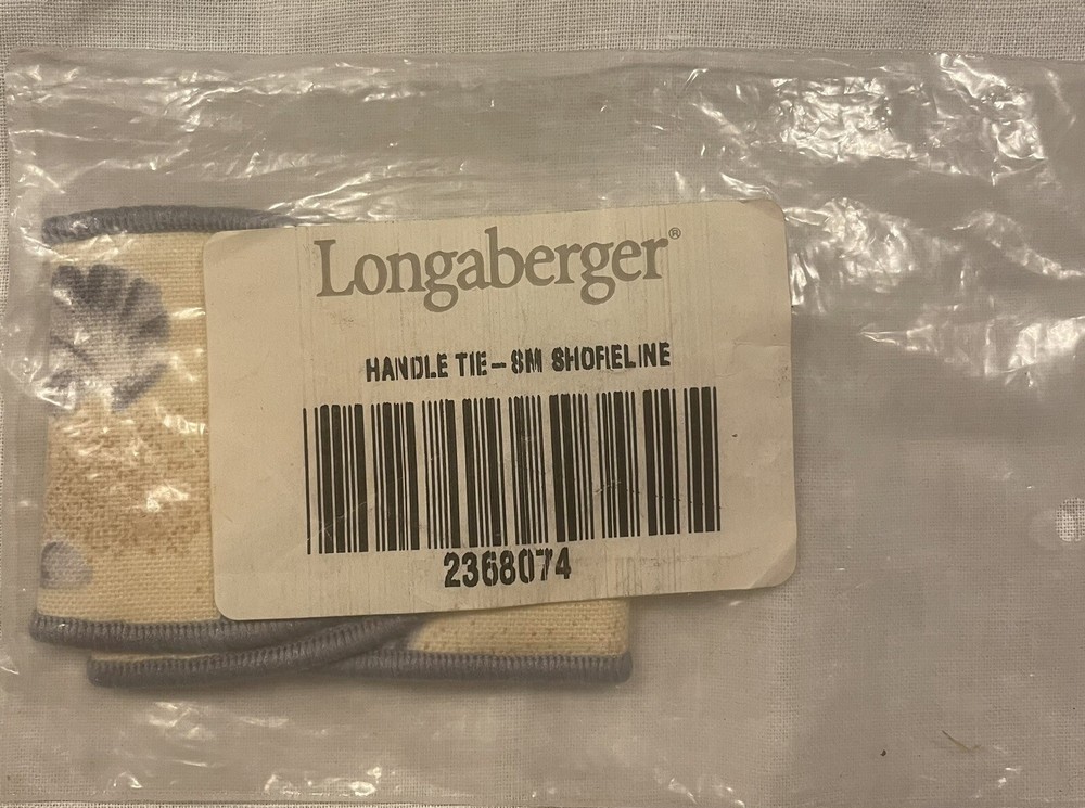 Longaberger  Small HANDLE TIE Shoreline #2368074 NIP