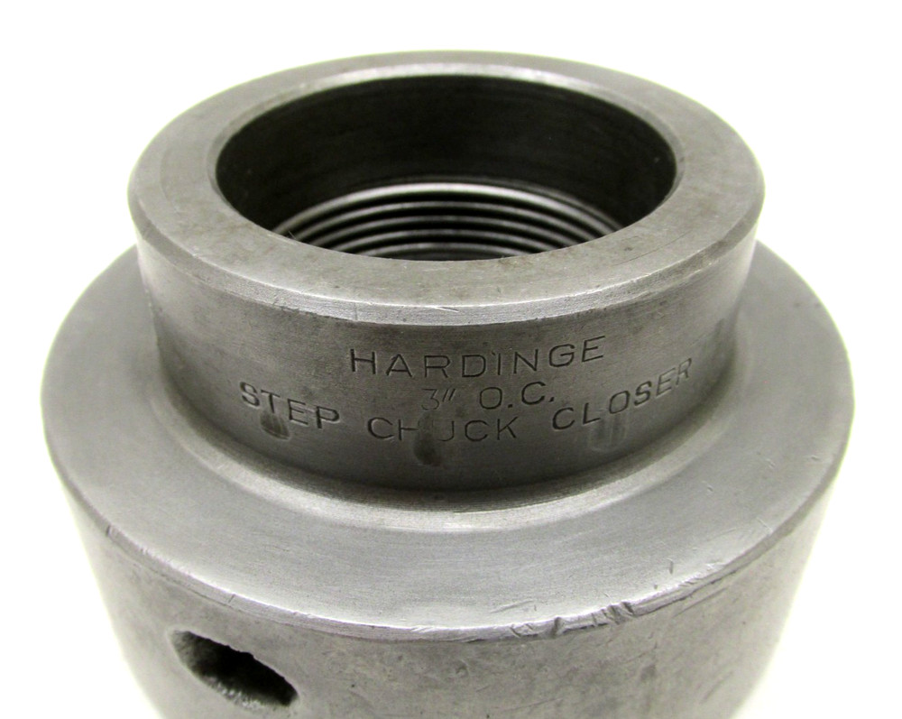 HARDINGE 3'' OC DEEP 5C COLLET STEP CHUCK CLOSER w/ 2-3/16''-10 THREADED MOUNT