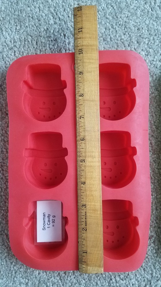 Silicone Soap Molds Snowman & Christmas/Pine Tree