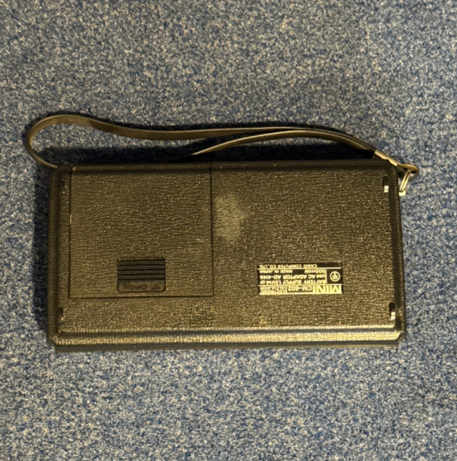 Vintage Casio Model CM-602 Mini Calculator- Working Condition