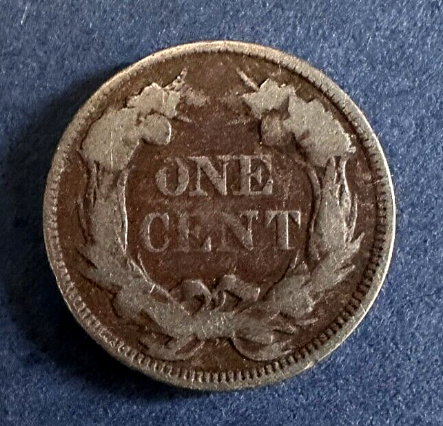 1857 US Flying Eagle Cent 1c Coin --