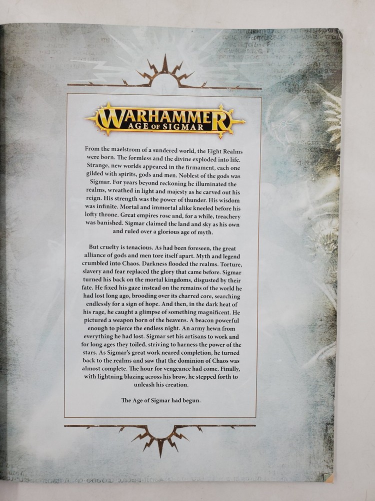 Warhammer AOS Thunder & Blood Book