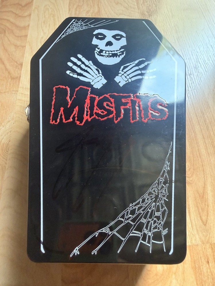 Misfits Coffin-Shaped Metal Lunchbox signed