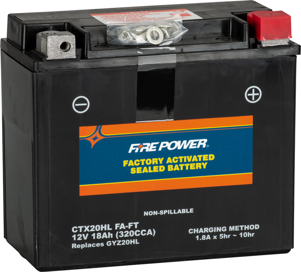 Harley-Davidson 1997-2010 FXSTC Softail Custom FirePower Battery CTX20HL FA