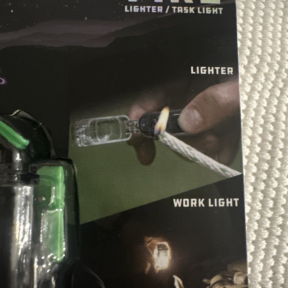 🔥✔️🔥 Kodiak Mini Rechargeable Plasma Lighter, LED Task Flashlight, Bright NIP