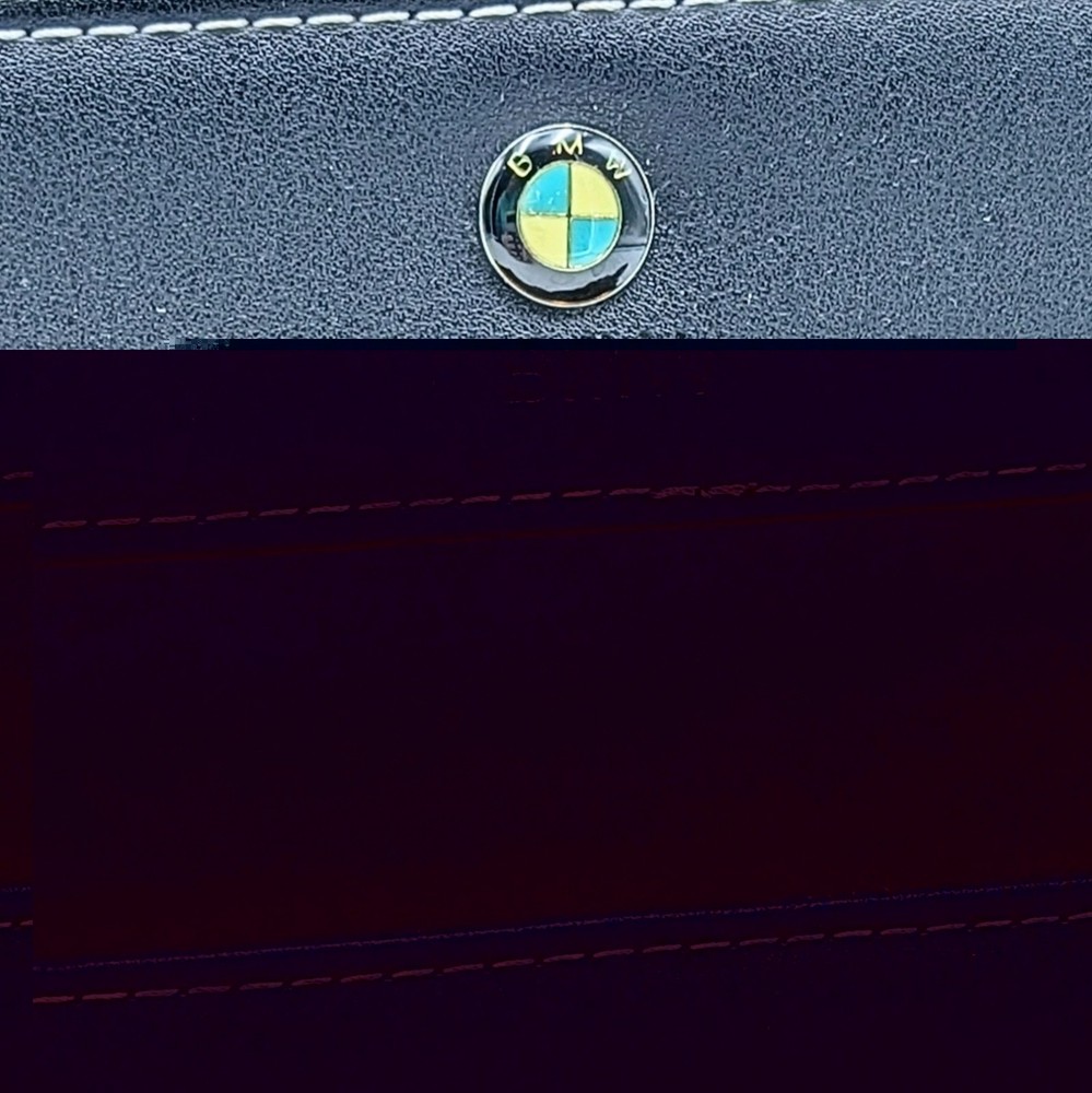 BMW Vintage Tissue Box Holder Cover Rectangular Black 10"