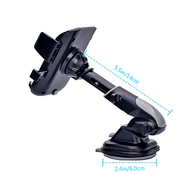 360°Car Phone Holder telescopic Universal Mount Mobile Windshield Dashboard desk