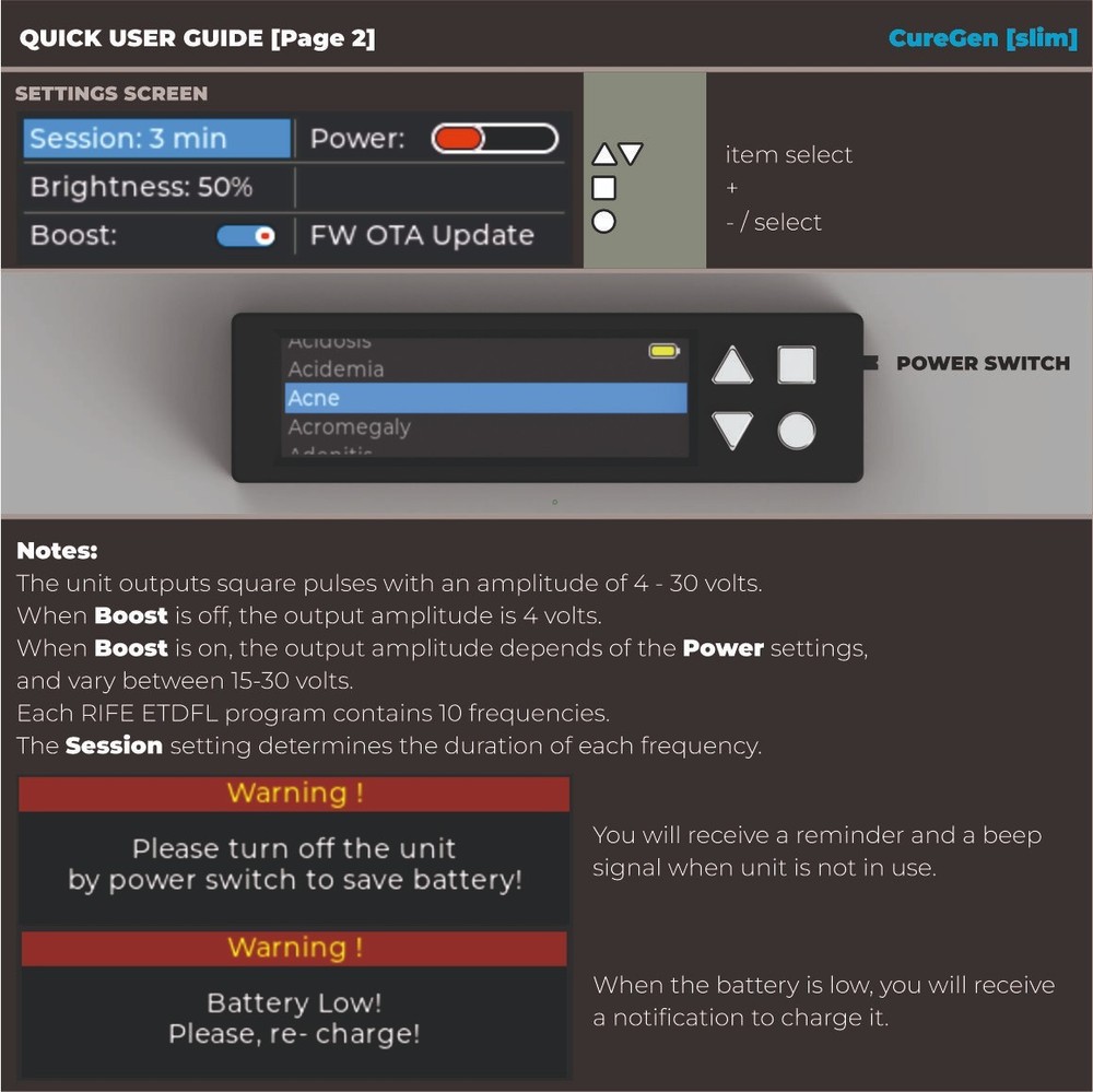 CureGen [slim] - Frequency Generator (ZAPPER)