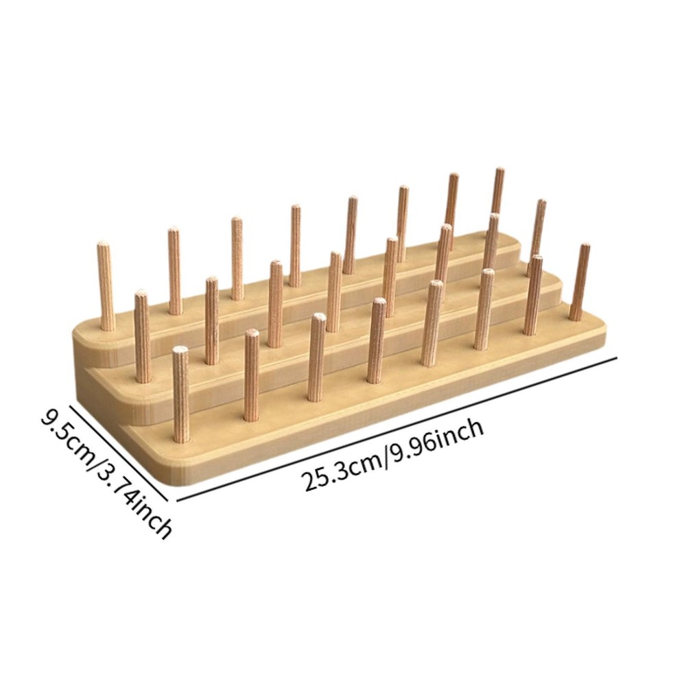 Fly Tying Thread Spool Stand Storage Rack Hold 24 Spools