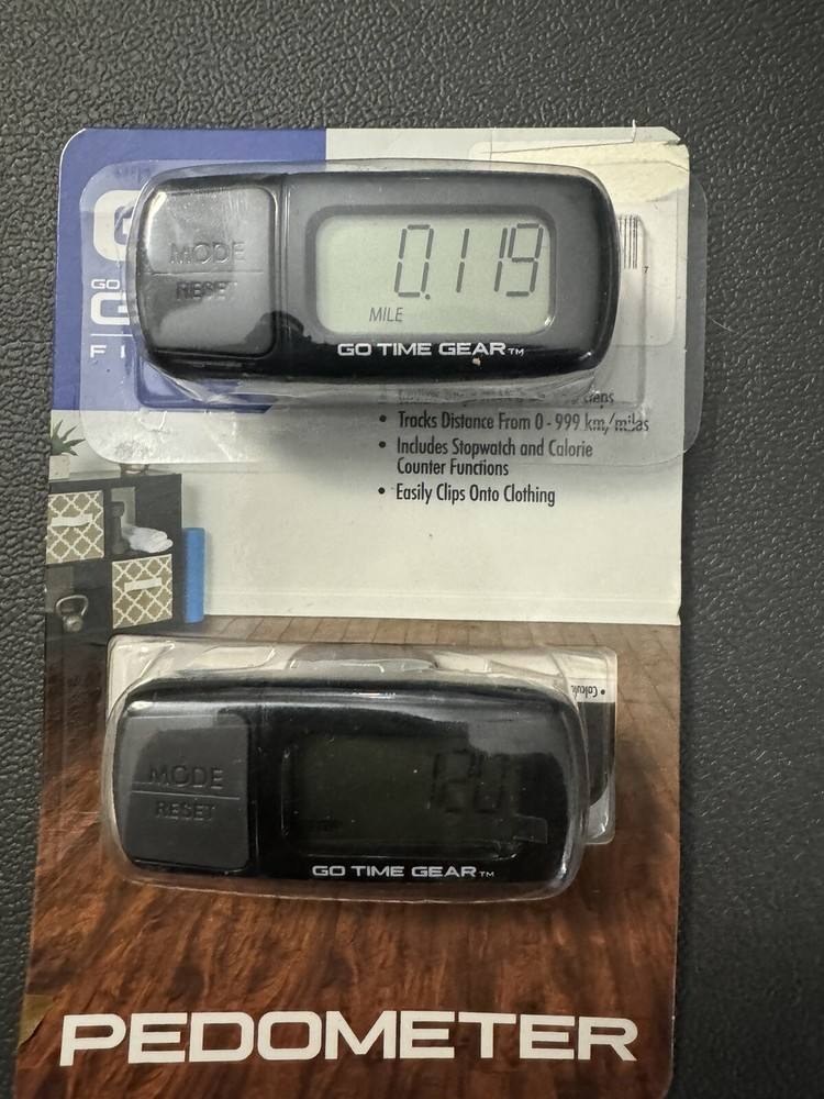 Go time Gear Pedometer 2 Pack Open Box