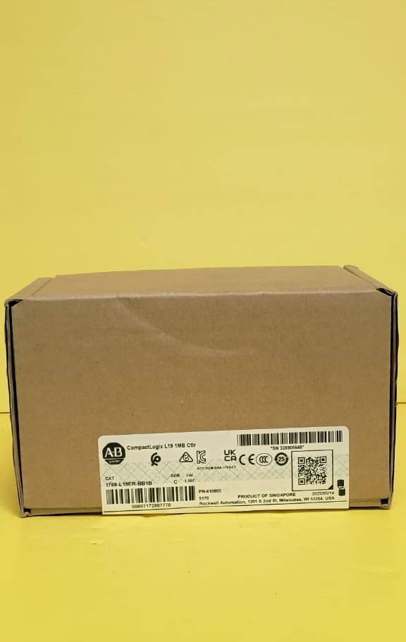 2025 Sealed Allen Bradley 1769-L19ER-BB1B Ser C CompactLogix 5370 Controller