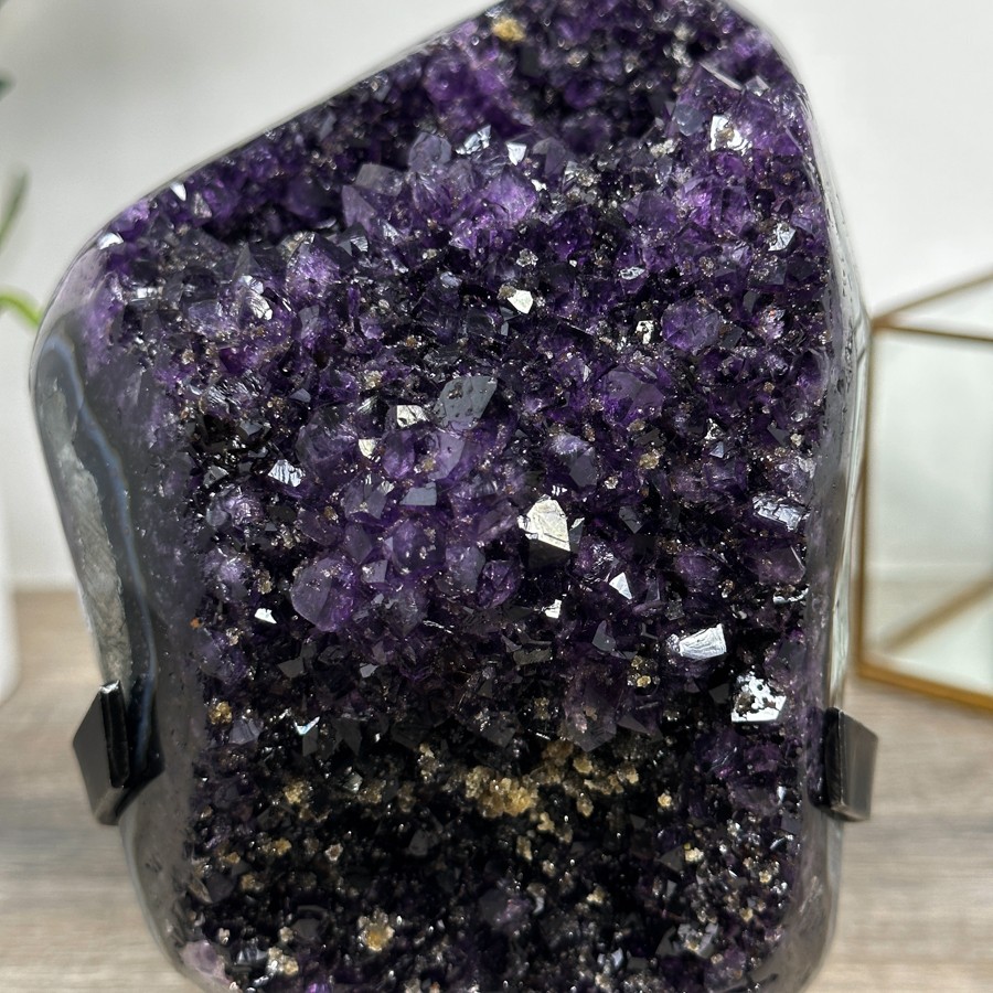 Top Grade Uruguayan Amethyst Crystal with Blue Agate Shell. MWS2480