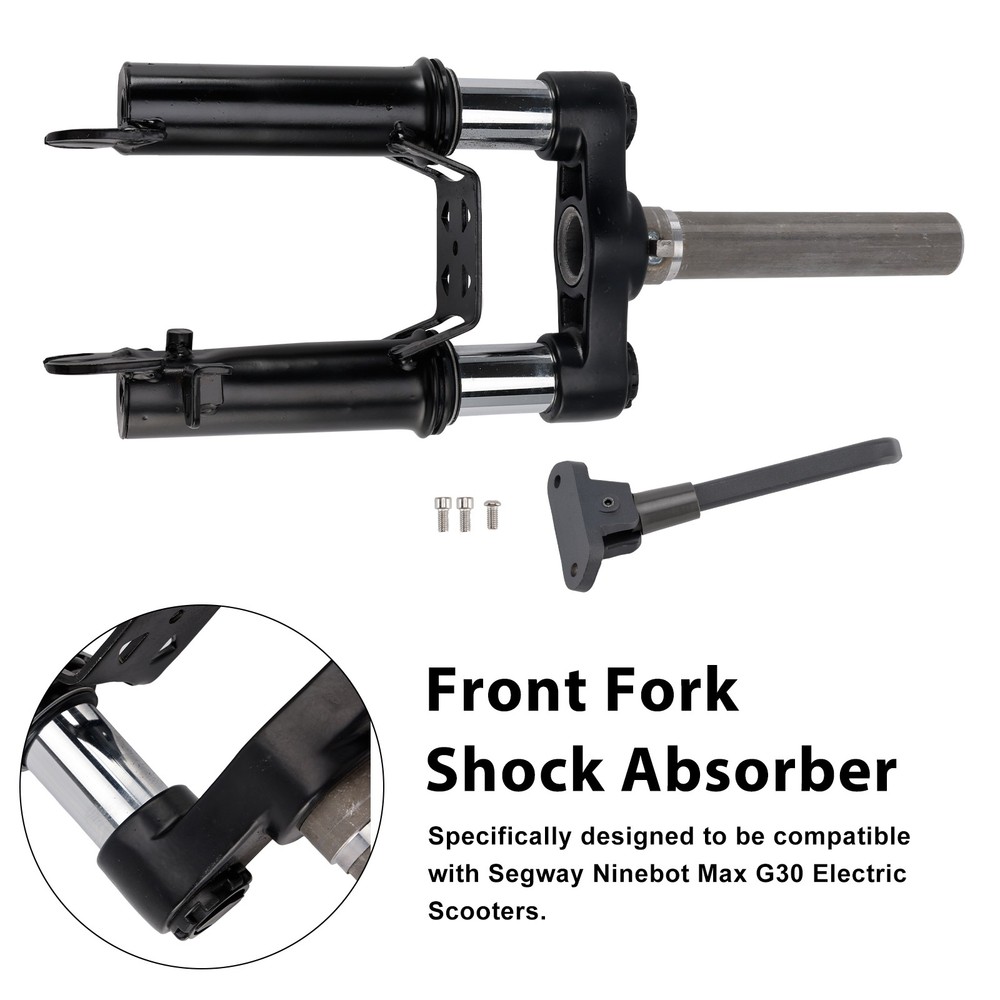 Front Fork Shock Absorber with Foot Stand for Ninebot Max G30 E-Scooters