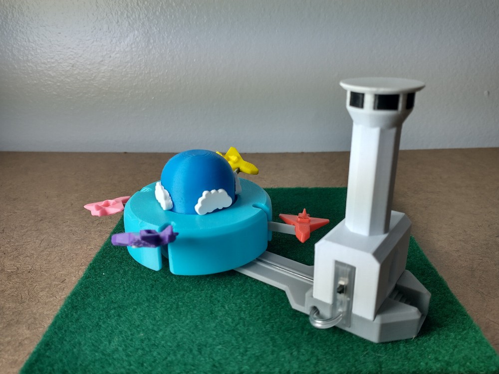 Micro Airplanes Model Ride - N Scale - Motorized - Rotates & Oscillates!