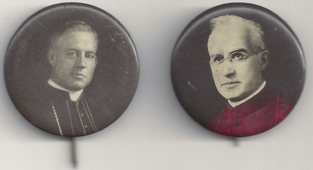(2) Different UNKNOWN Cardinals/Bishops US? Pins Pinbacks
