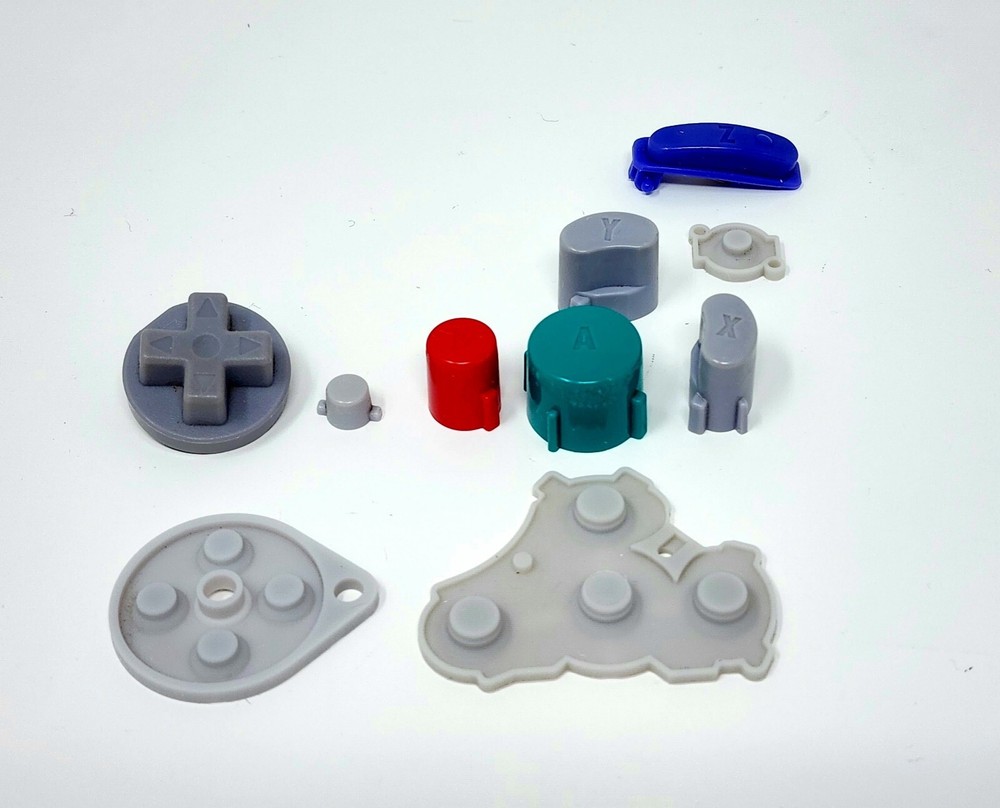10 Piece Nintendo GameCube OEM Controller Replacement Buttons & Pads Tested