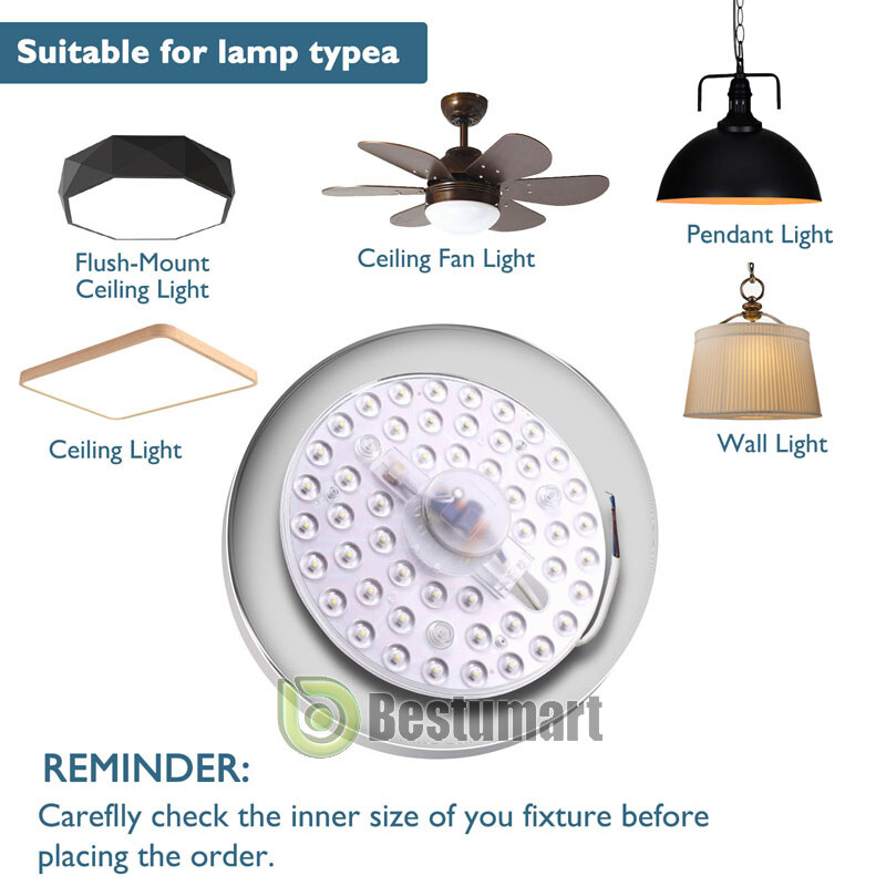 Ceiling LED Light Replacement LED Light Engine Retrofit Kit Ceiling Fan Light 6"