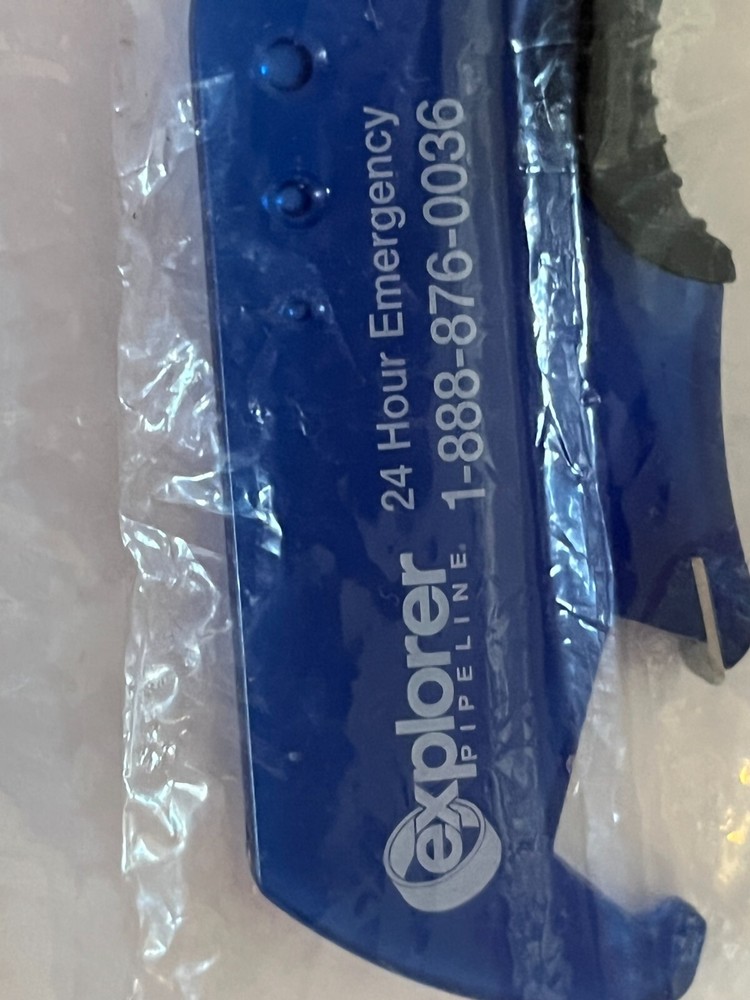 Explorer pipeline PLASTIC ADVERTISING BOTTLE OPENER KEYCHAIN