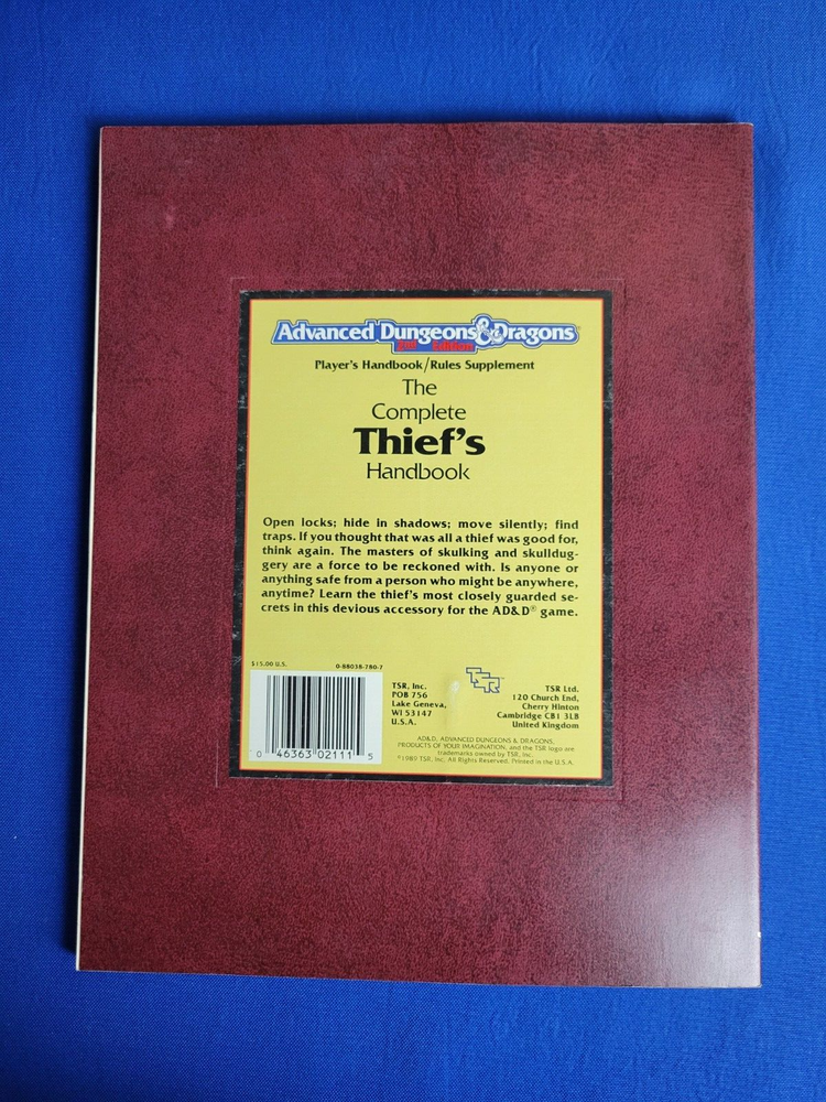 The Complete Thief's Handbook - AD&D