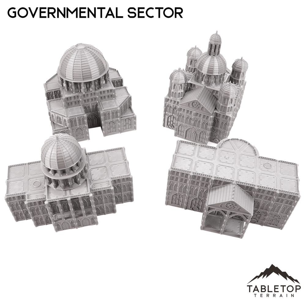 Governmental Sector 8mm Scale Building Pack - 6mm Tabletop Wargaming