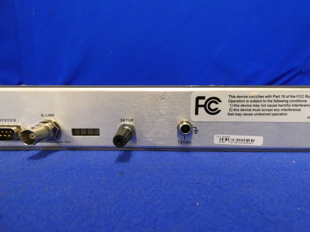 Evertz CP-1000E Quartz Router Control Panel